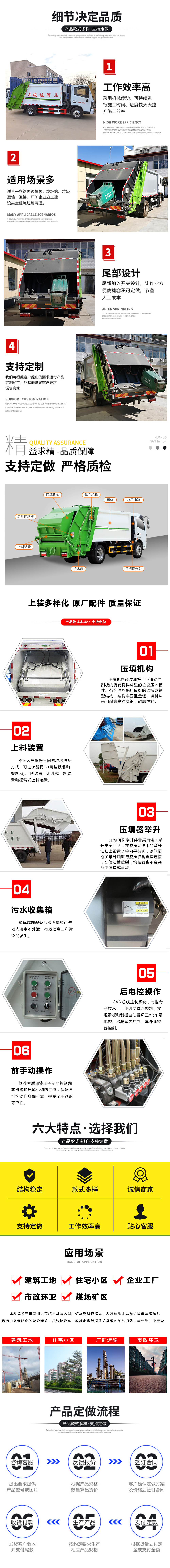 东风途逸4方蓝牌压缩垃圾车